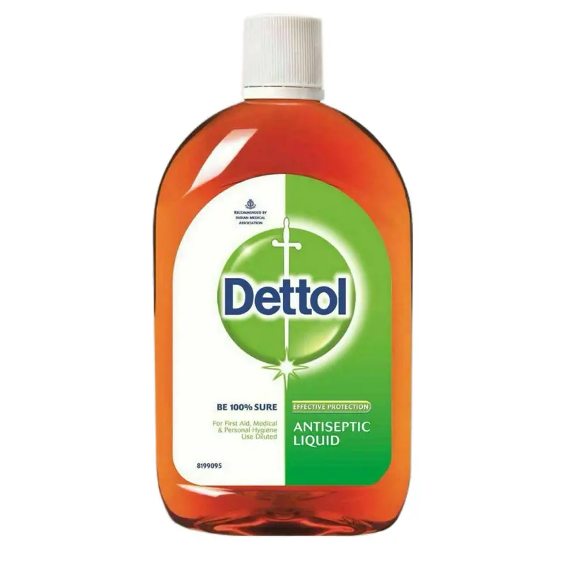 Dettol Antiseptic Antibacterial Disinfectant Dark Liquid, 500ml or 550ml, Pack of 1, Household Use - Reliable Antiseptic Action, Package May Vary, Adults, Bottle
