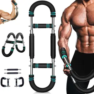 Arm Trainer Adjustable Chest Workout Equipment, 60-90lb, 90-120lb, Arm Trainer,  Arm Trainer, Portable Power Twister Bar, Detachable Design Fitness Anywhere