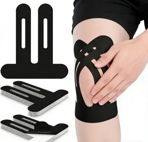 Pre-Cut Kinesiology Tape for Knees Athletic Tape for Knee Support, Stability, and Pain Relief Waterproof, High-Elasticity, Breathable, Hypoallergenic, and Latex-Free Available in Multiple Colors (Ideal for Training and Basketball)