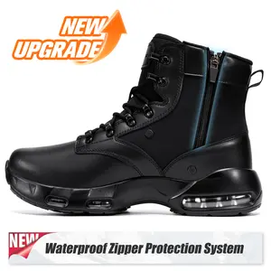 LARNMERN Men's Non Slip Work Boots Cushion Waterproof Oxford Shoe with Recycled Materials & Dual Cushioning for Comfort & Durability TikTokShopBlackFriday