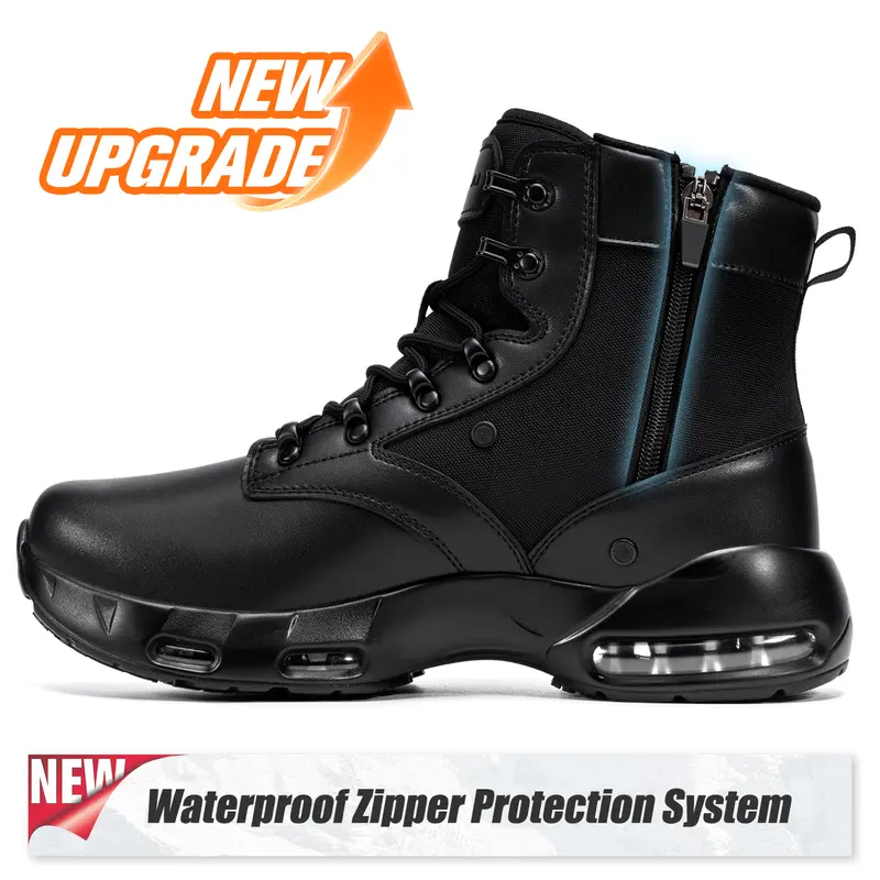 【SohoChic】Men's Non‑Slip Waterproof Oxford Work Boots, Recycled‑Material Dual Cushion Sole, Minimalist Urban Safety Footwear for Kitchen, Cleaning, Outdoor & Daily Wear