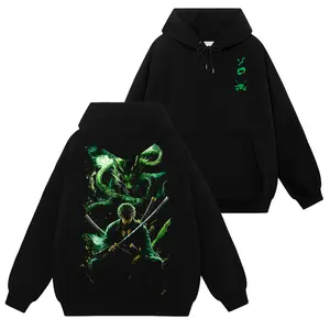 [Ace Shop] Roronoa Zoro King Of Hell - One Piece Op #82 Hoodie T-Shirt Sweatshirt Retro Vintage Unisex Graphic 90s Cotton, Gift For Wibu, Anime Manga Y2K Streetwear