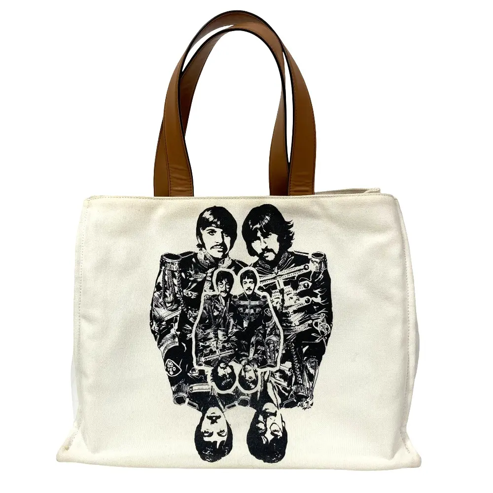 Pre-owned Stella McCartney Canvas Tote Bags The Beatles Tote Bag