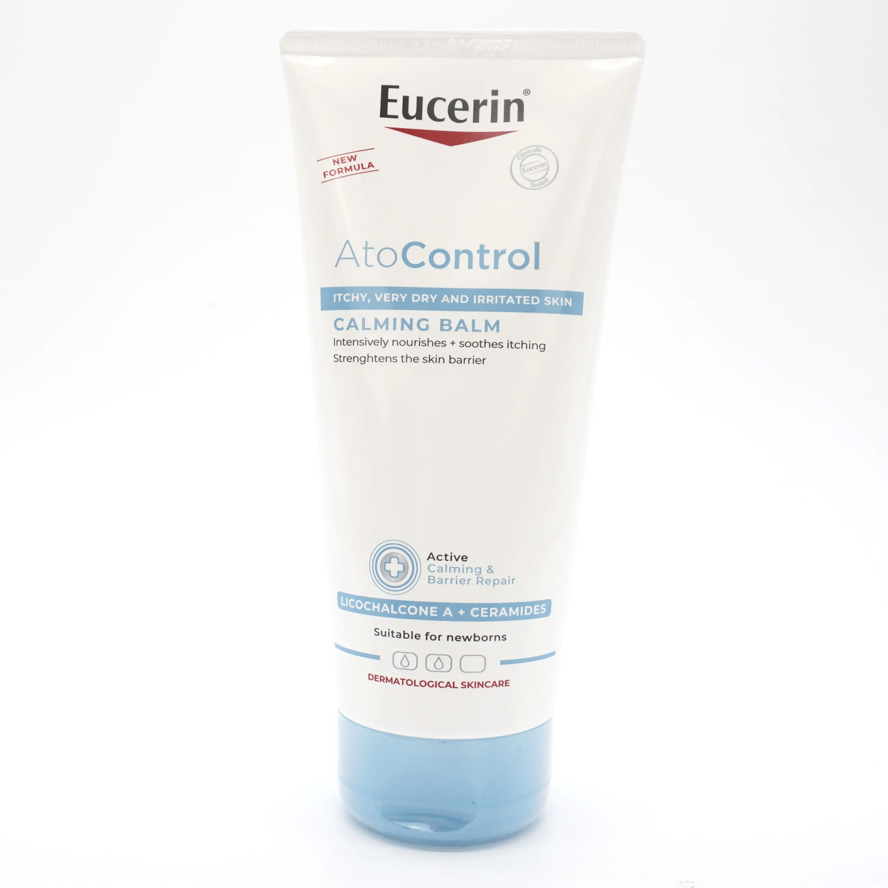 Eucerin AtoControl Calming Balm - 200ml Soothing Skincare Moisturizer for Sensitive, Dry Irritated Skin, Hydrates, Restores Oil Balance, Repairs Skin, Reduces Redness for Evening Use