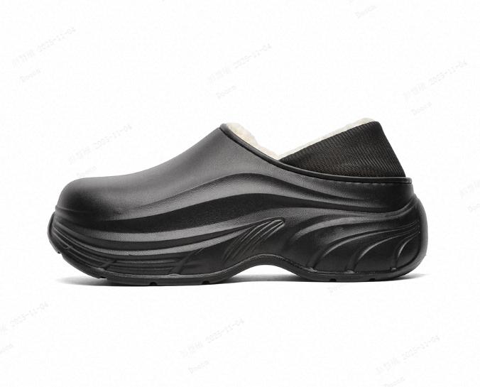 Warm Slip-Resistant & Waterproof Work Shoes for Women Easy On/Off Casual Home Footwear Gift Idea Black SlipOn Shoes Ideal for Daily Wear