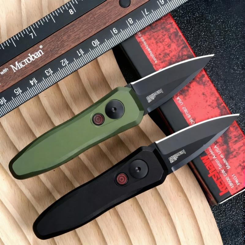 K7500 small tactical folding knife, aviation aluminum alloy handle, high-hardness blade, outdoor camping survival EDC knife, total length of 12 cm, weight of 40 g, the best gift.
