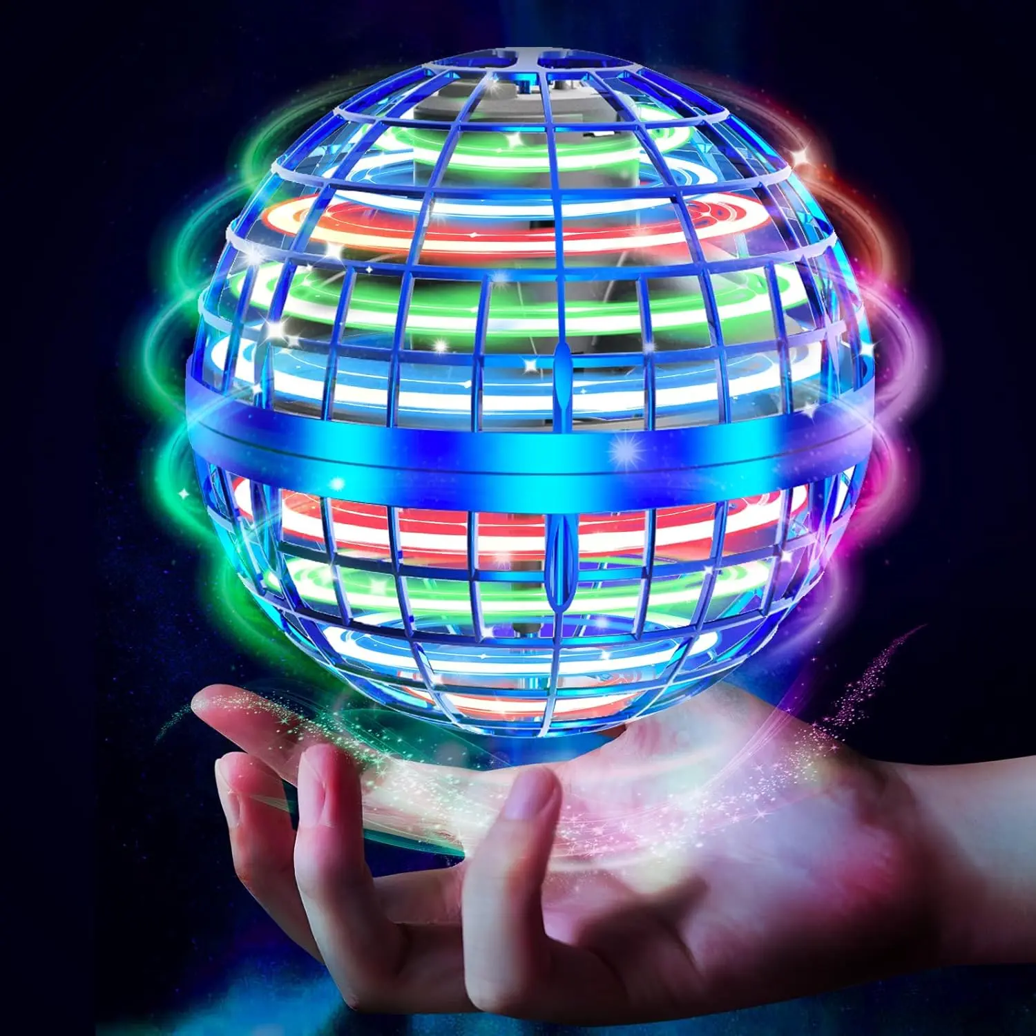 2026 Flying Orb Ball Toy, Hand Controlled Hover Boomerang Spinner, Mini Drone Cosmic Globe, Cool Interactive Flying Toy for Kids & Adults, Perfect Outdoor Play & Birthday Gift for Boys Girls Ages 6+