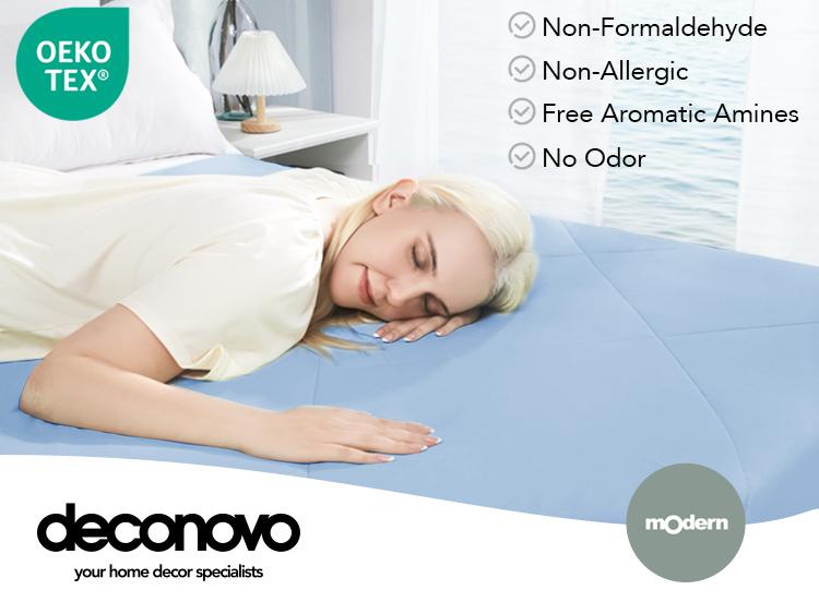 Deconovo Double-Sided Cooling Blanket – Cool Touch & Soft Comforter, Absorbs Body Heat, Sweat-Wicking & Breathable for Hot Sleepers Deconovo Double-Sided Cooling Blanket – Cool Touch & Soft Comforter, Absorbs Body Heat, Sweat-Wicking & Breathable for Hot Sleepers