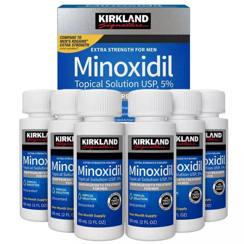 Kirkland Minoxidil 5% Extra Strength 1, 3, 6, 12 Months Supply Men Hair Regrowth (New Packaging) Hair Care Comfort Serum Kirkland Minoxidil 5% Extra Strength 1, 3, 6, 12 Months Supply Men Hair Regrowth (New Packaging) Hair Care Comfort Serum