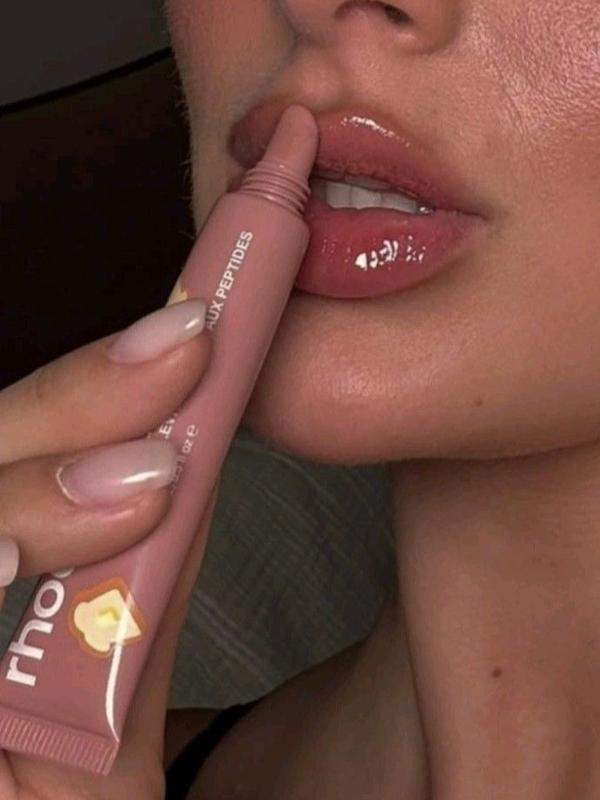 (Super sale 50%) 2026 Most-loved Colour Rhode Hailey Lip Gloss Holder Case, Soft Silicone Cover with Box and Lipstick For iPhone Girls