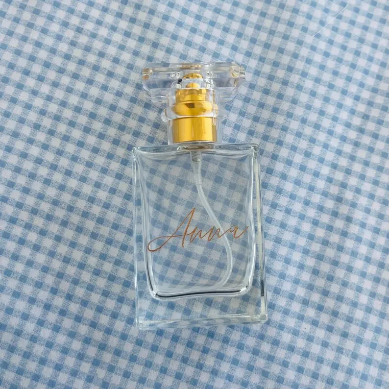 100 mL Engraved personalized custom refillable perfume bottle perfect for wedding favor, bridesmaids gift, couple gifts