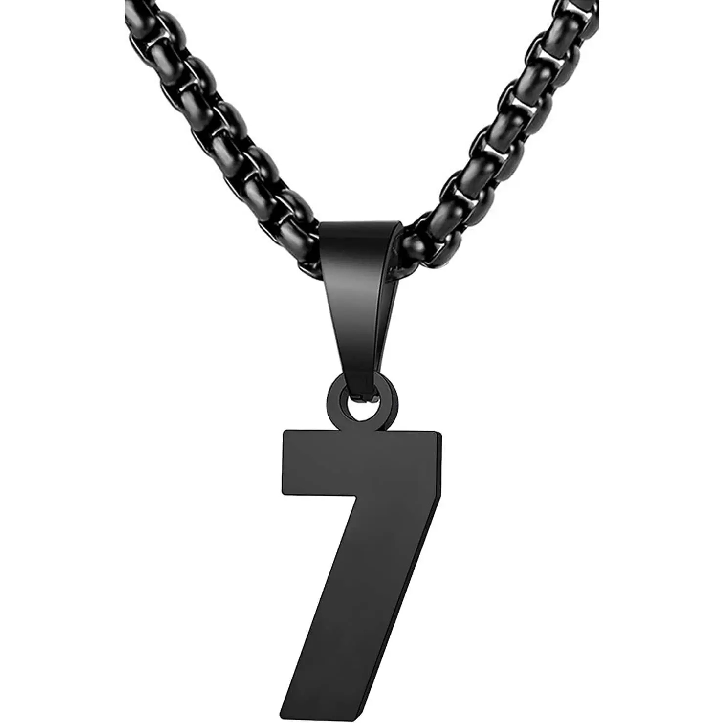 FashionNumber Necklace For Men Athletes Number Chain Stainless Steel Jersey Pendant Personalized Sports Jewelry Gift For Men Basketball Baseball Football