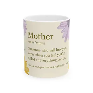 Mothers Definition Mug, Mothers Day Ceramic Coffee Tea Cup, Gift for Mama