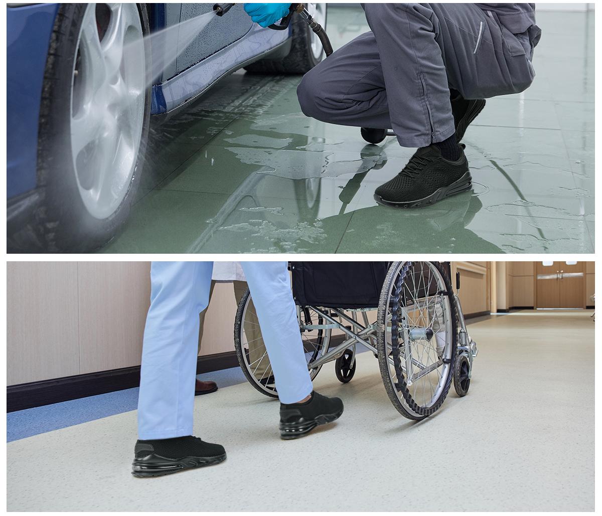 Non-slip Nurse Sports Shoes, waterproof work shoes, breathable, comfortable and safe outdoor shoes, no fatigue for long-term standing, suitable for nurses, waiters, outdoor sports TikTokShopBlackFriday