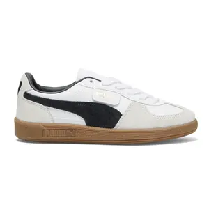 PUMA Womens Palermo Lace Up Sneakers Shoes Casual - White