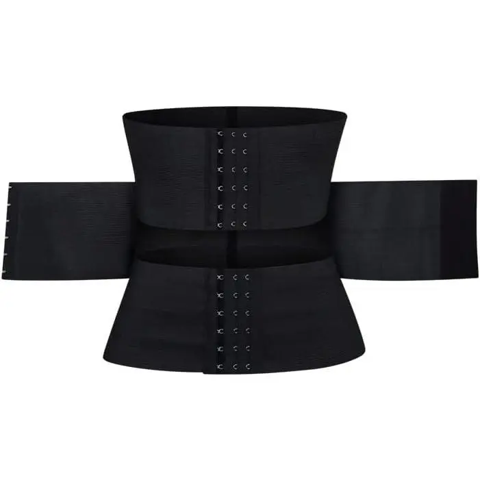 Women's Breathable Soft Fabric Double-Belt Latex Waist Trainer Corset Shapewear - Adjustable Targeted Pressure for Waist Reduction, Everyday Body Contouring, Exercise Wear