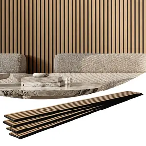 7.9 x 94.5 inch Light Oak Wood Slat Acoustic Panels: Transform Modern Spaces into Chic, Quiet Sanctuaries