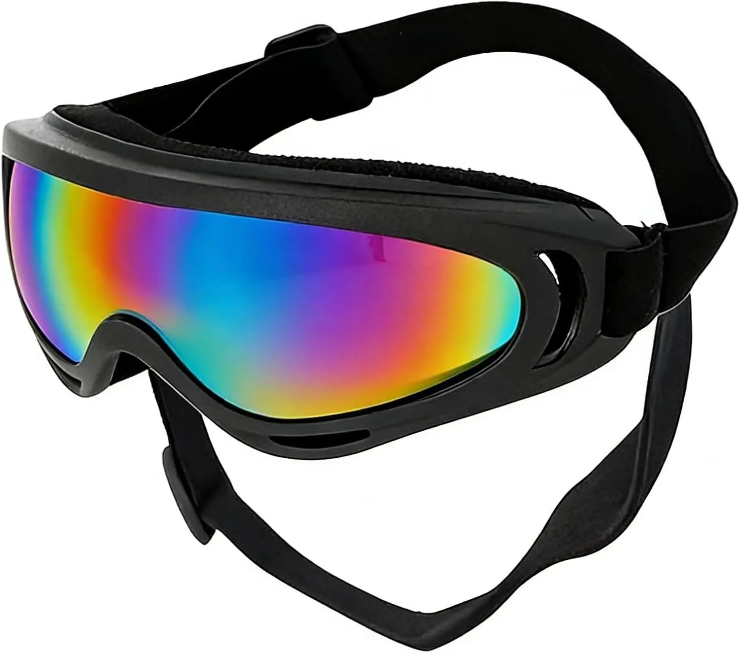 Dog Goggles for Medium Breed Dogs, UV Protection Windproof Anti-Fog Dog Sunglasses, Adjustable Pet Glasses for Walking Car Motorcycle Bike Riding Outdoor