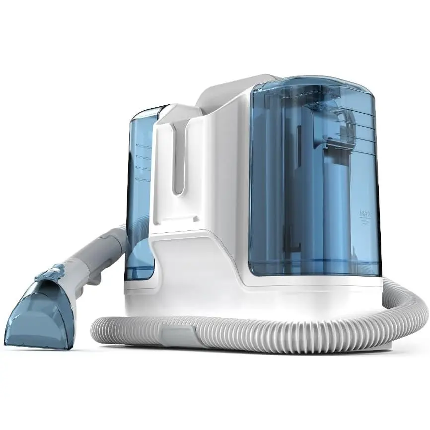 Carpet Cleaner Machine Upholstery - 450W Shampooer Couch Cleaning Portable Vacuum Rug Sofa Car Seat Fabric Mattress Pet Spot Extractor for Furniture Water Hand Held Scrubber Small Deep Washer