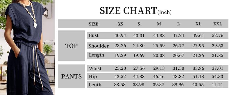 WoodBerry Women's Casual Sleeveless Jumpsuit Dressy Summer Business Outifts Open Back Loose Workout Onesie Drawstring Romper With Pockets