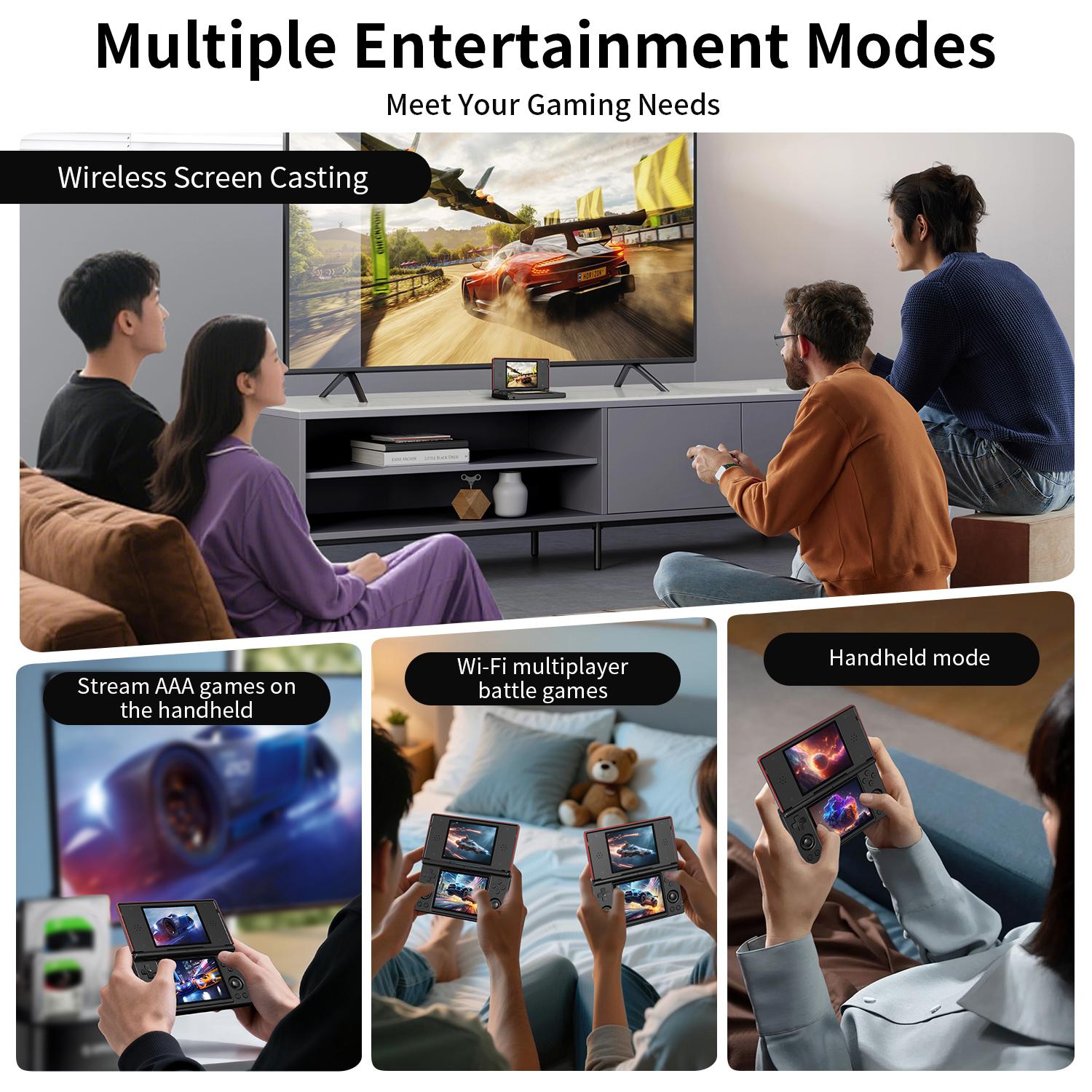 ANBERNIC RG DS Handheld Game Console 4" IPS Dual Screen Android 4000mAh RGDS Flip Video Games Player Retro Dual-screen Flip-Style Gaming Console ANBERNIC RG DS Handheld Game Console 4" IPS Dual Screen Android 4000mAh RGDS Flip Video Games Player Retro Dual-screen Flip-Style Gaming Console