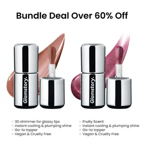 Glamstory "Poptide" Tinted Lip Balm Hydrating & Nourishing Peptide Smooth Fruity Minty Smell Cooling Gloss Lipgloss Peach Moisture