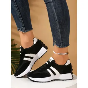 Women's Thick Sole Lightweight Anti-Slip Sporty Running Shoes, Casual Textile Sneakers, All-Season Comfortable Sports FootwearGift