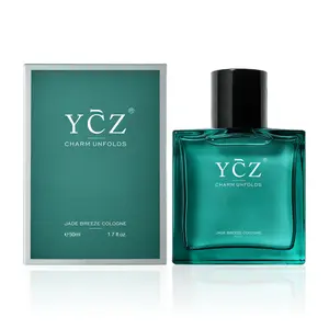 【New Arrival】YCZ Jade Breeze Cologne Eau De Parfum Unisex 50ml Ocean Fresh Scent Premium Aromatic Woody Fragrance with Bergamot Coconut Amber for Him & Her Bold Arabian Perfume Luxurious Gift