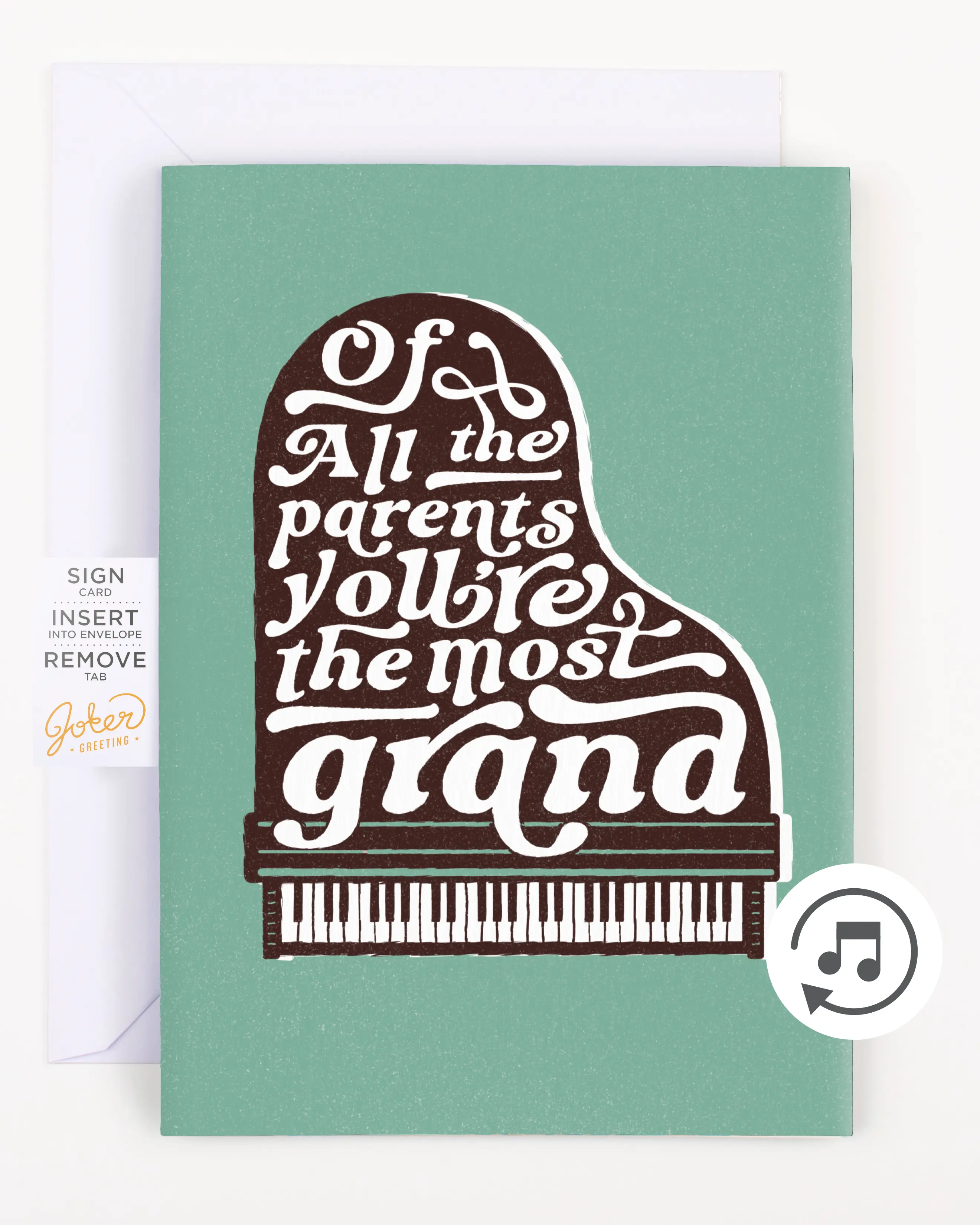 Appreciation Thanks Card - Endless Thank You Grandparent Card with Glitter, Ragtime Tune, Signable Design, Suitable for Any Time of Year, Appreciation Cards, Signable Card