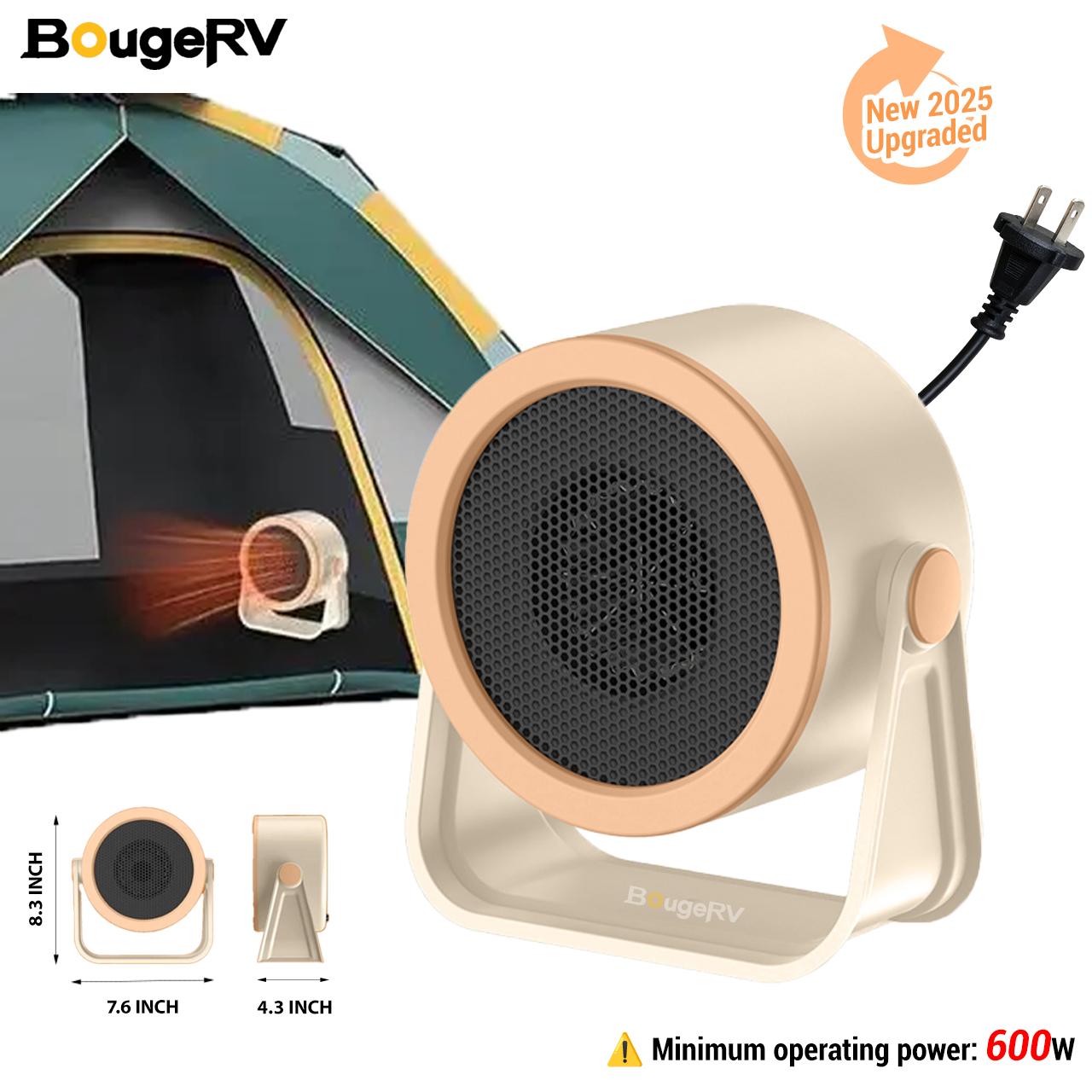 BougeRV 2025 Heater Outdoor & Desktop Portable Heater-- 2025 New Hot Air Blower Mini Radiator Energy Efficient Winter Warmer Warmth Convenience Compact Design Low Energy Consumption
