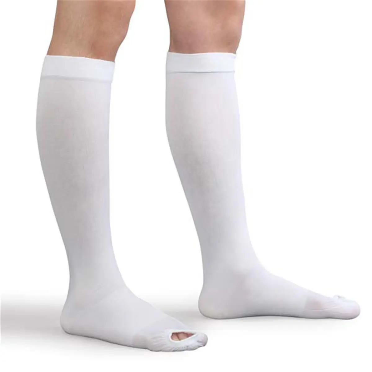 Top Advanced Orthopaedics Thigh-High Compression Stockings - Small, White Closed Toe, 18mmHg Anti-Embolism Support, Premium Grade Materials, Thrombo-Embolic Deterrent for Pre & Post-Operative Care Recovery & Healing (Sports Socks)
