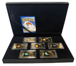 7pc. Anime Collectible Gold-Plated Bullion Bars
