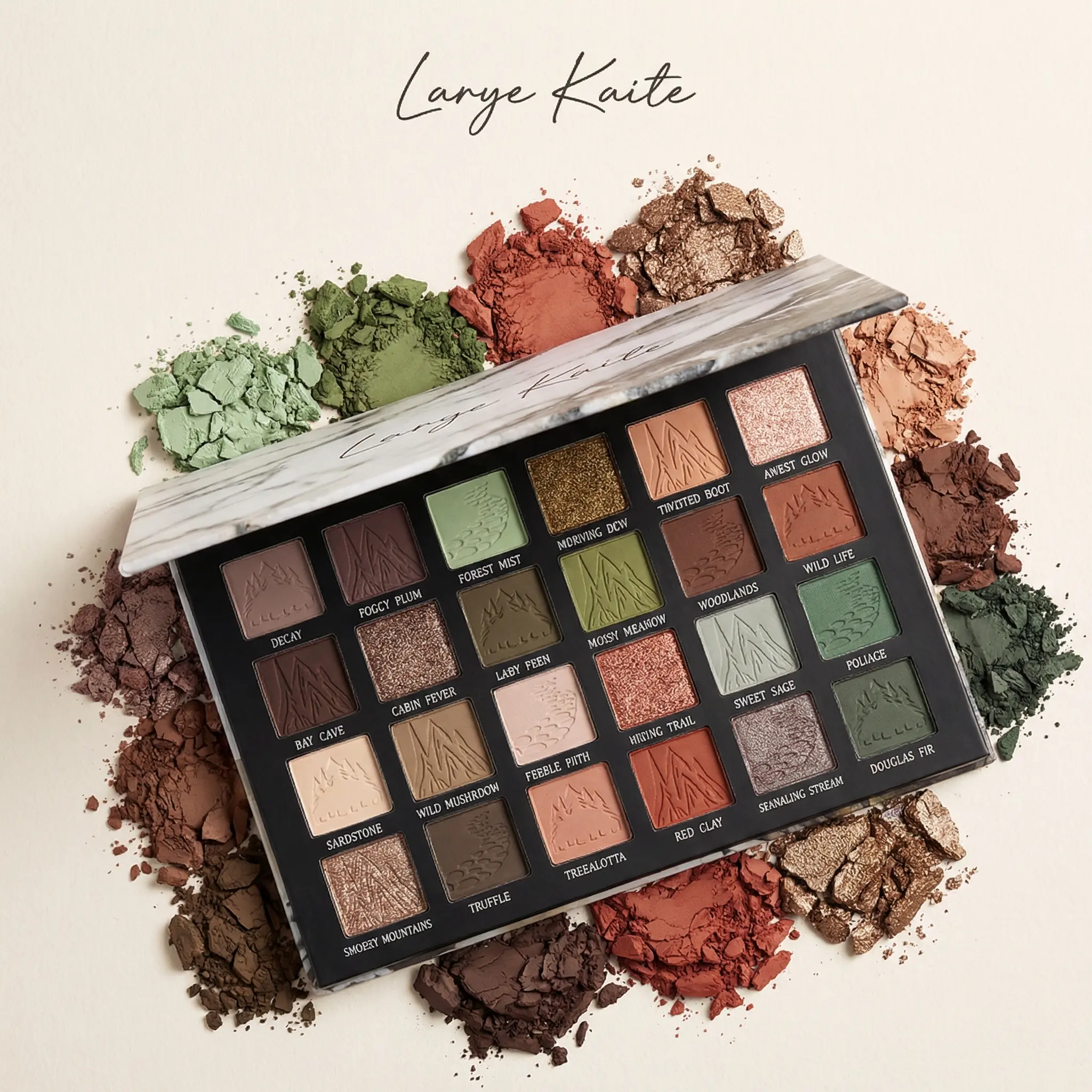 Down To Earth Eyeshadow-24 shades palette From soft glam for your 9-to-5 to full glam for the night out — this Warm Rose Brown palette does it all. Matte + shimmer, blendable, long-wearing ！ Makeup& Smooth &Cosmetic ！