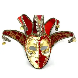Jester Joker Mask, Venetian Masquerade Carnival Party Masks for Halloween Mardi Gras Cosplay