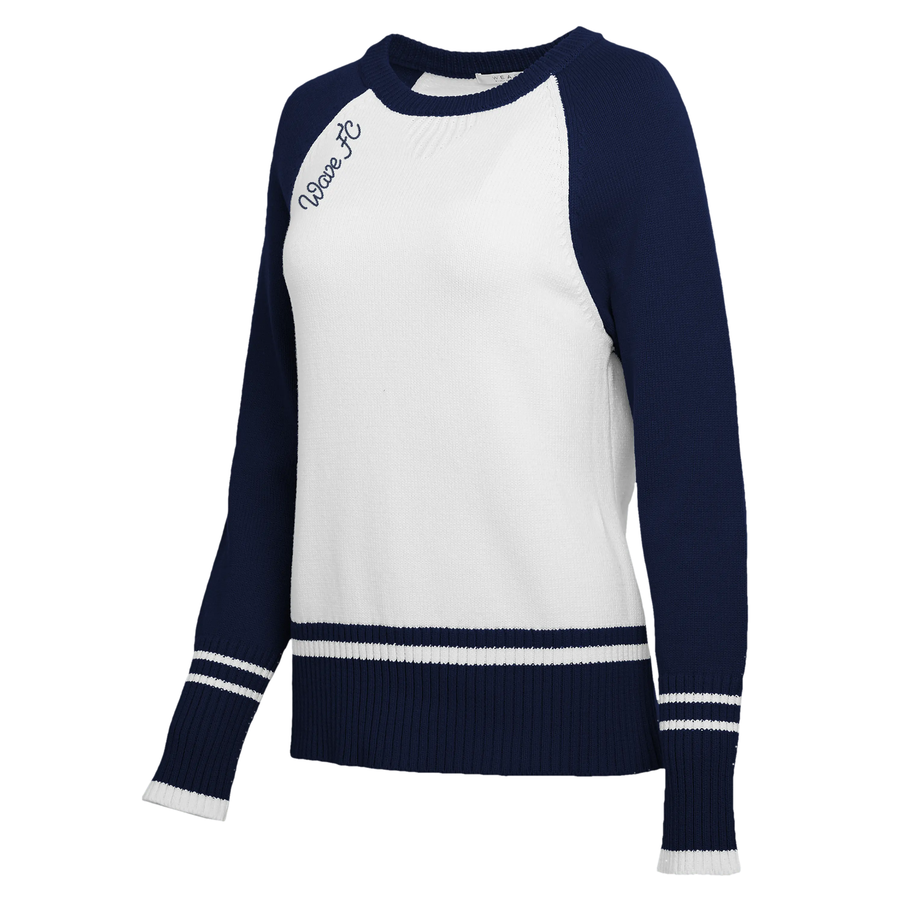 Women's San Diego Wave FC Chainstitch Embroidery Color Block Sweater