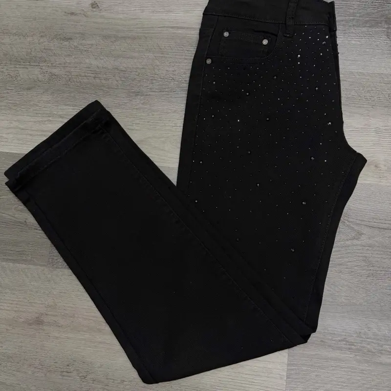 RHINESTONE JEANS SLIM