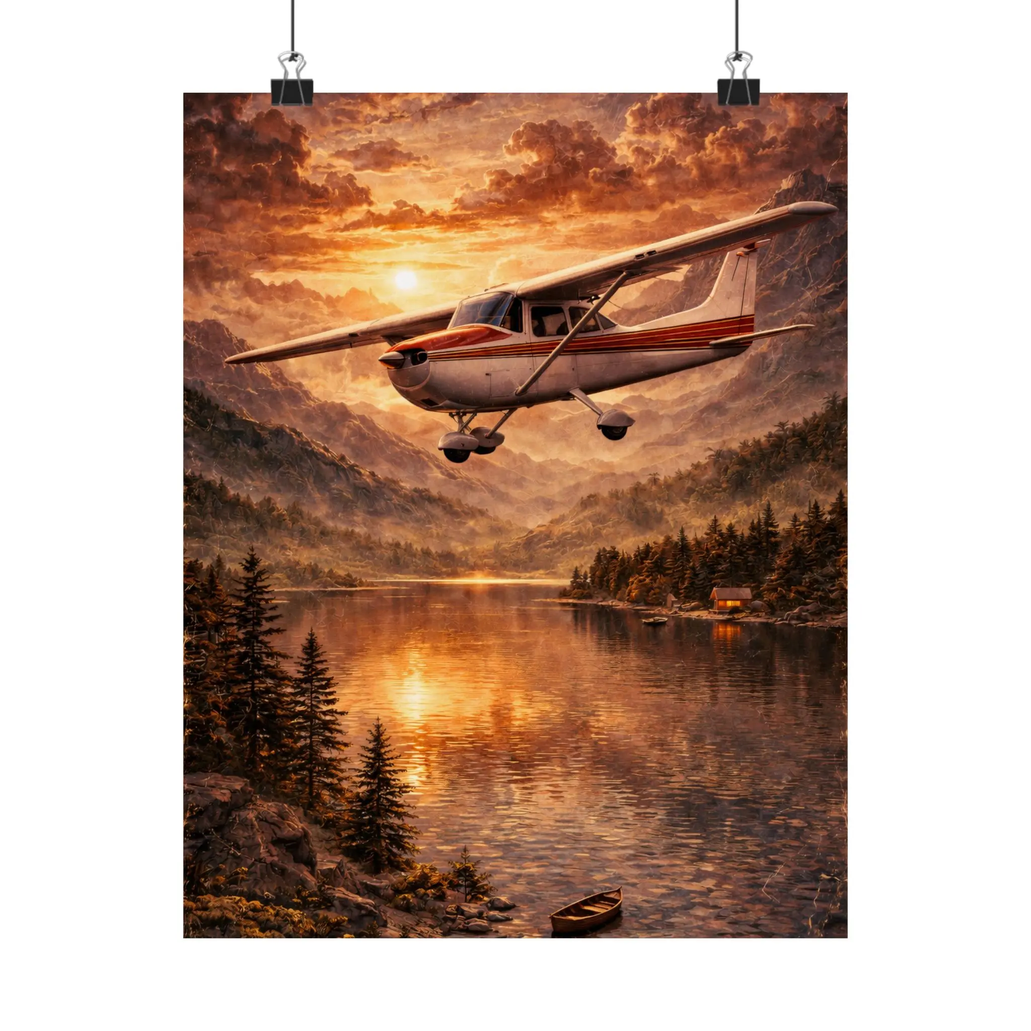 Retro Aviation Small Plane Poster