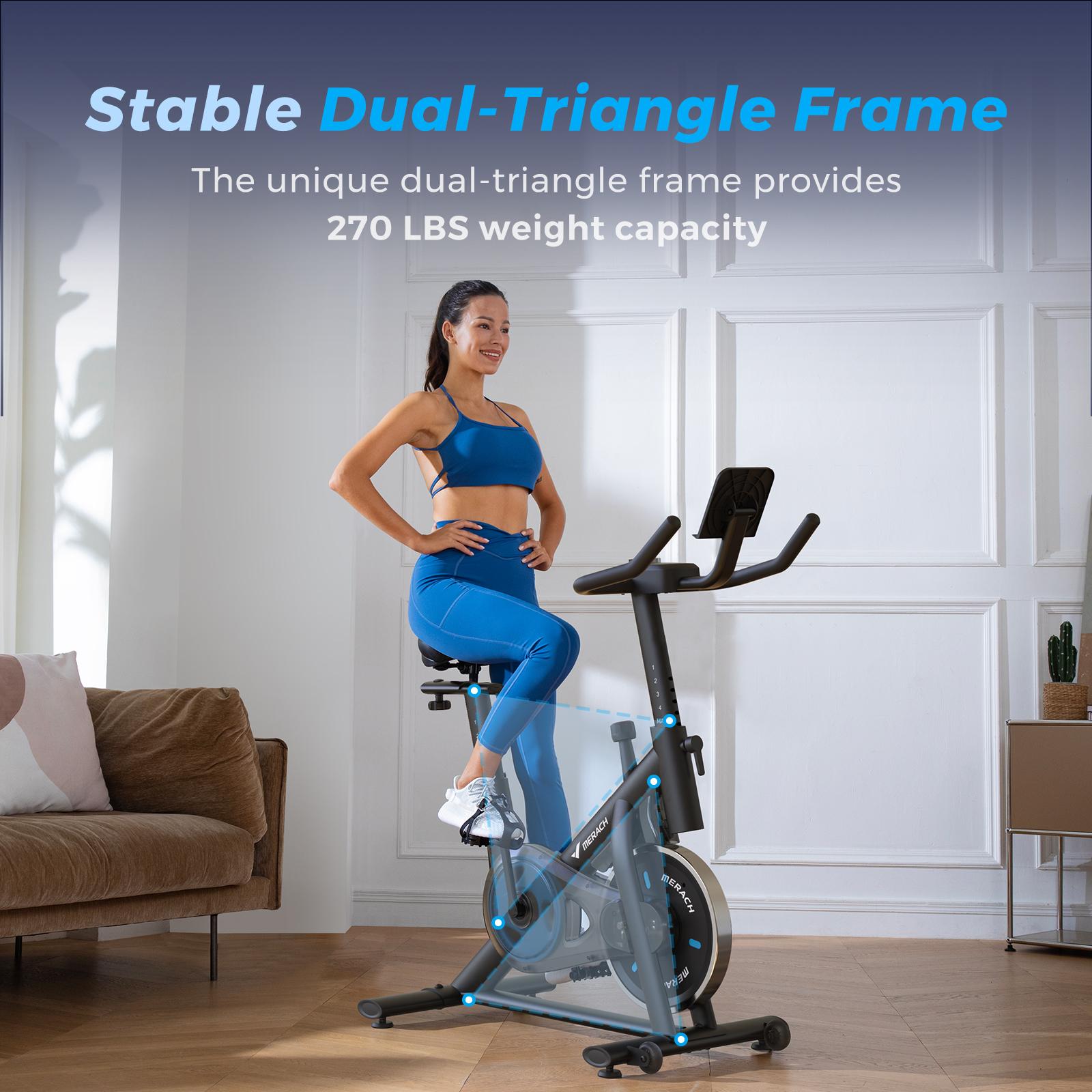 Merach Exercise Bike with New RPM Game Mode for Home Stationary Bike Enhanced Electronic with Holder Silent Belt Drive and Comfortable Seat Cushion for Cardio Workout Exclusive App ,Tablet Mount and Fitness Courses Gym machine Merach Exercise Bike with New RPM Game Mode for Home Stationary Bike Enhanced Electronic with Holder Silent Belt Drive and Comfortable Seat Cushion for Cardio Workout Exclusive App ,Tablet Mount and Fitness Courses Gym machine