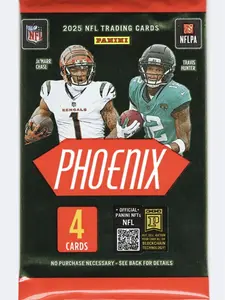 NFL Panini Phoenix Football 2025 Blaster Pack - 4 Cards Per Pack