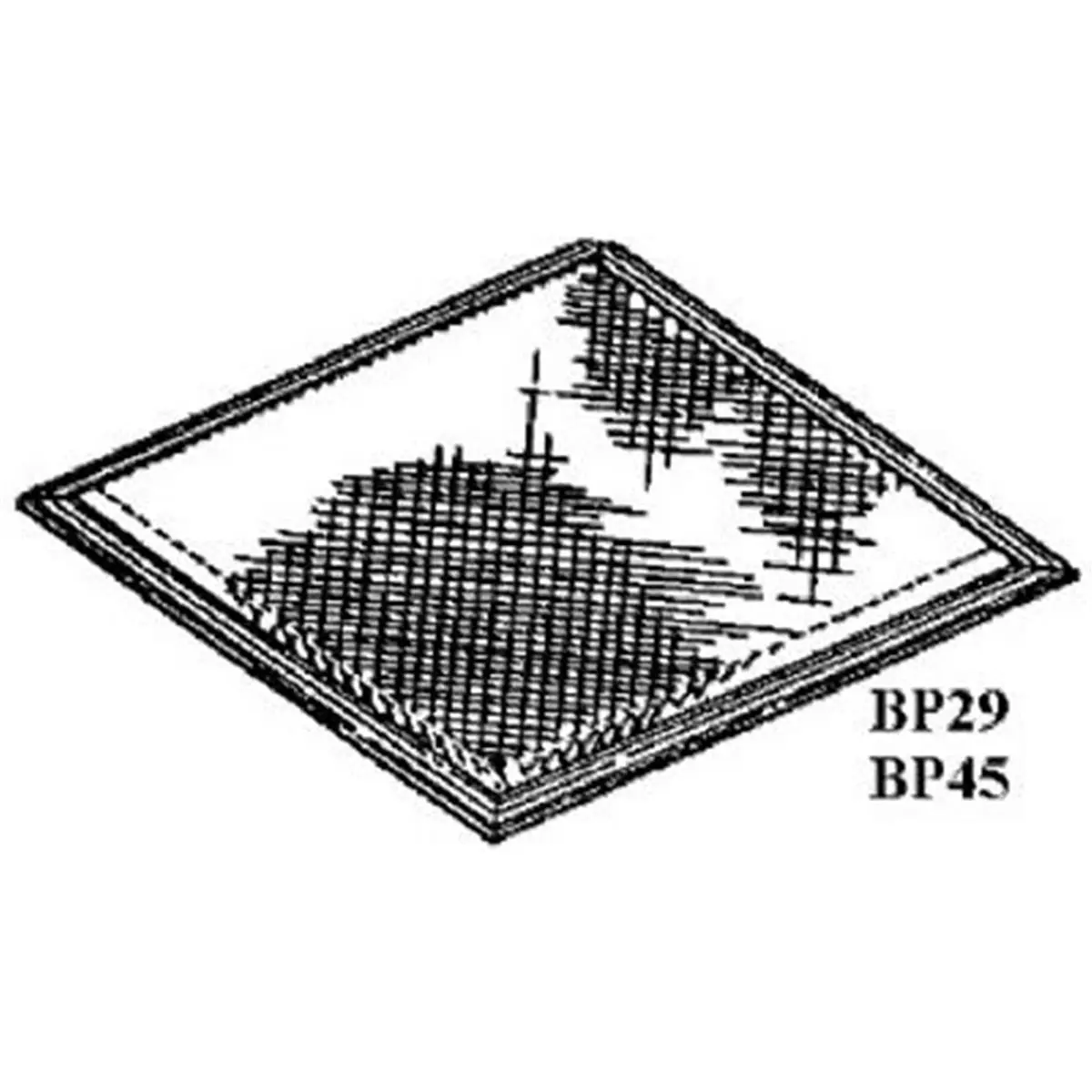 Broan-Nutone BP29 Aluminum Replacement Range Filter, 10.5x8.75" Rectangular Grease Capture Household Appliance Part, Bp29 Model