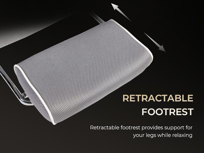 Dowinx Big and Tall Office Chair with Massage Lumbar Support,Executive Office Chair with Wide Thick Seat Cushion and Adjustable Armrest,Mesh Computer Gaming Chairs with Footrest Grey Dowinx Big and Tall Office Chair with Massage Lumbar Support,Executive Office Chair with Wide Thick Seat Cushion and Adjustable Armrest,Mesh Computer Gaming Chairs with Footrest Grey