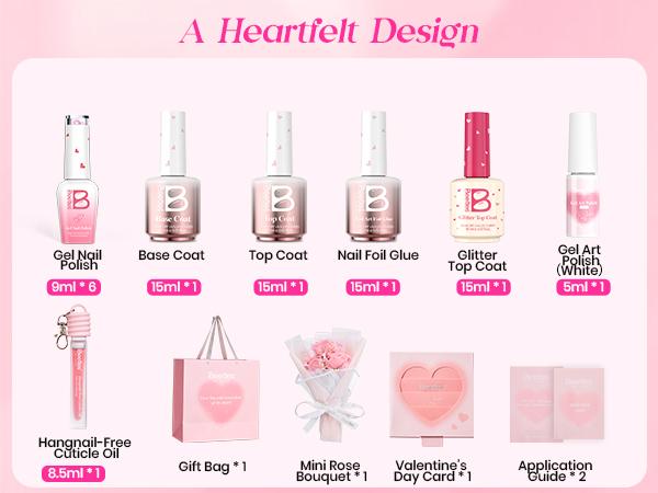 【Ideal Gift】Beetles HEARTBEAT Gel Nail Polish Nail Art DIY Manicure Kit, Best Gift Choice for Women and Girls Cutics 【Ideal Gift】Beetles HEARTBEAT Gel Nail Polish Nail Art DIY Manicure Kit, Best Gift Choice for Women and Girls Cutics