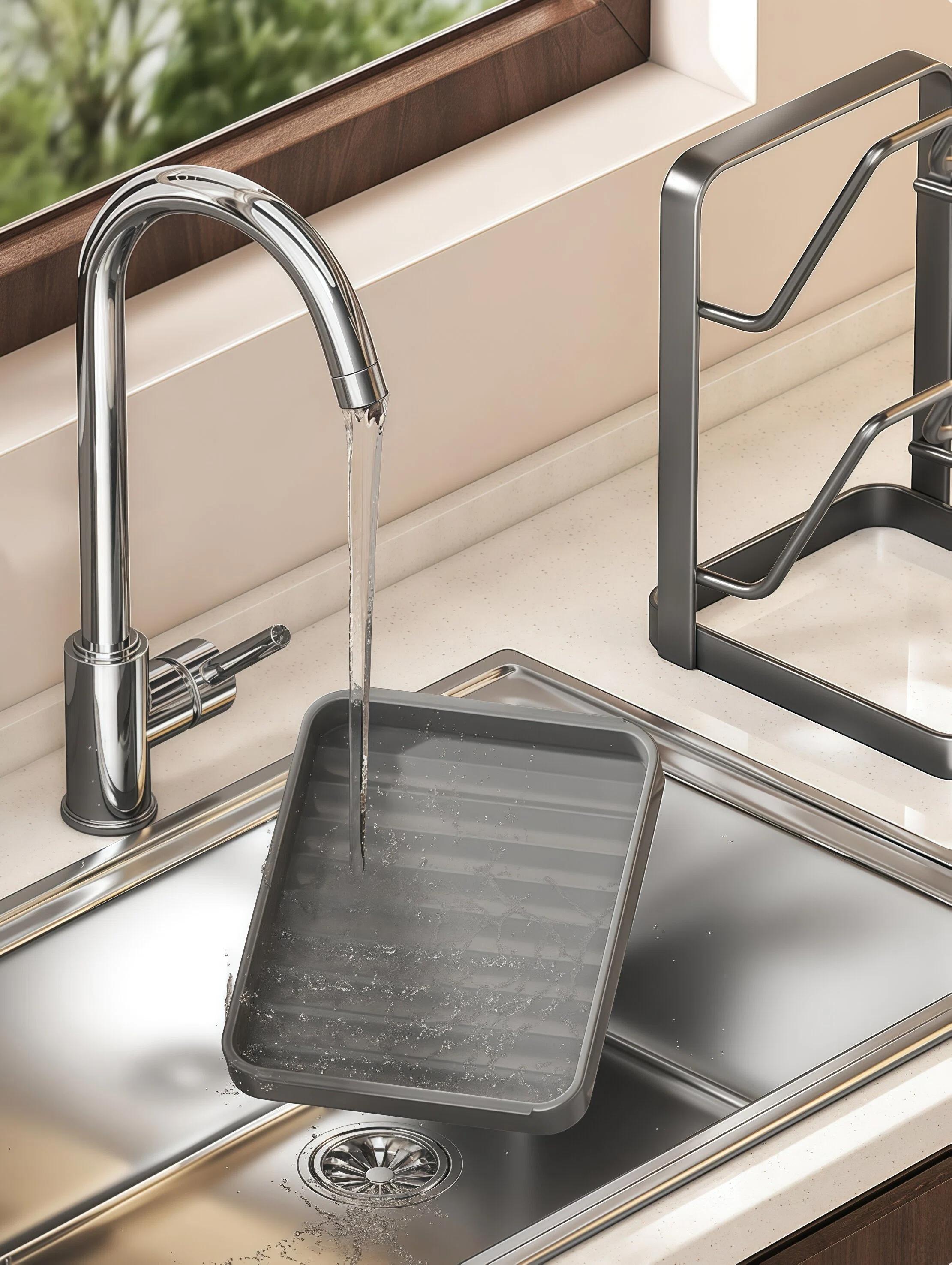 JointlyCreating Multi-Functional Kitchen Organizer Rack Holds Lids Cutting Boards Non-Slip Durable Double Layer