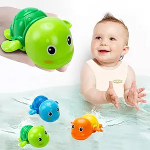 Bath Toys for Toddlers 1–3 – Wind Up Swimming Turtle Baby Bath Toys, Floating Pool & Bathtub Toys for Infants, Cute Water Toys for 1 Year Old Boys & Girls, 3 Pack