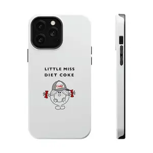 Little Miss Diet Coke Phone Case- A tough- dual-layer phone case with a Little Miss Diet Coke print- a fun and quirky design for fans of the iconic drink- this hard case offers reliable protection