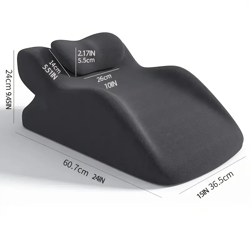 Ergonomic memory cotton sleeping pillow, multifunctional mattress suitable for various postures, with washable pillow, providing ideal auxiliary support for the neck and back