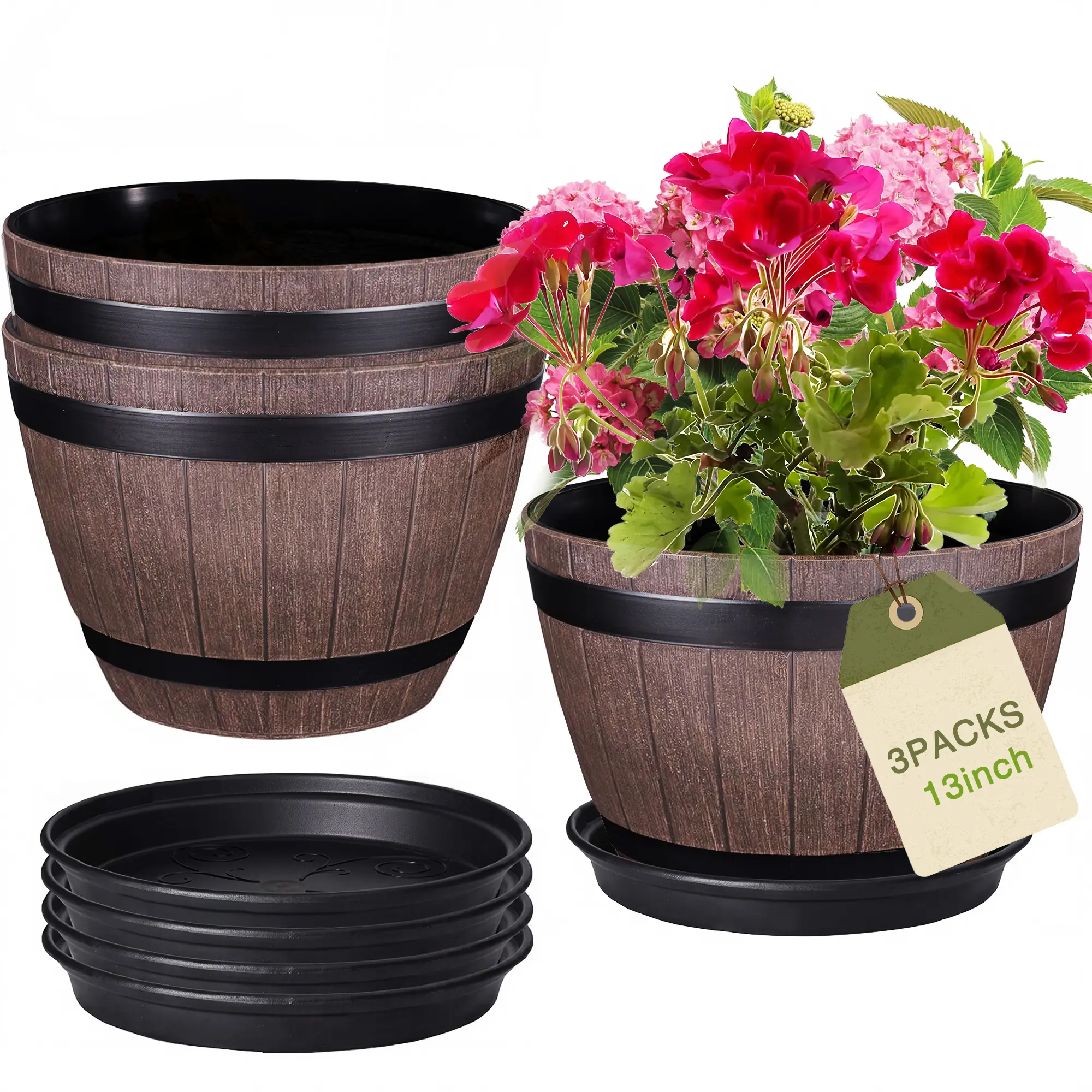 barrel planters - TikTok Shop