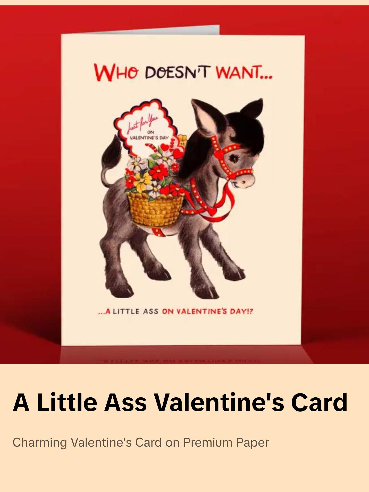 A Little Ass Valentine's Card