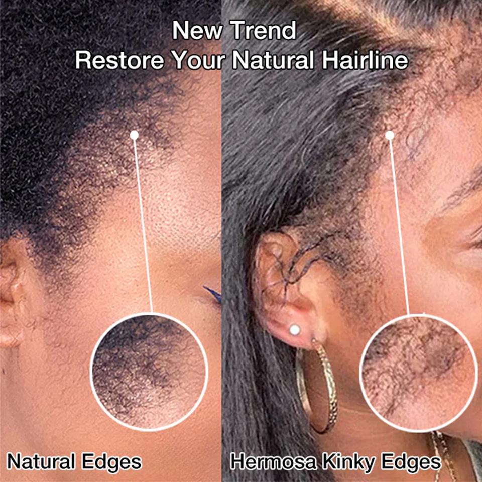 【4c Kinky Straight】Glueless 4C Kinky Edge Hairline Kinky Straight Human Hair Wigs Pre Cut Lace 8x5 13x4 360 HD Lace Frontal Wigs 250% Density #TikTokShopBlackFriday