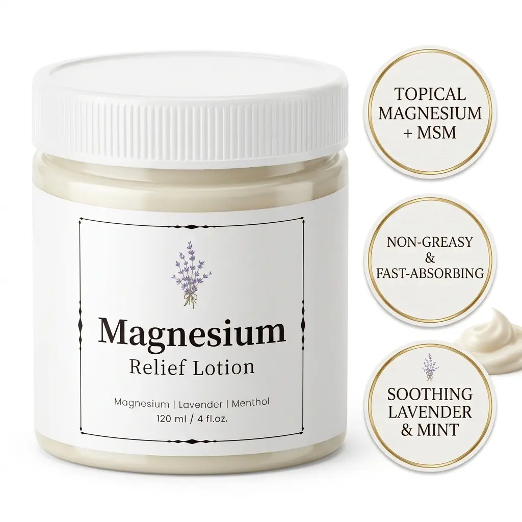 FIUMOT Magnesium Relief Lotion 4 oz +Sports Chafe Relief Cream, Body Relief Lotion for Feet & Sleep - Extra Strength Cream Ultra-Pure, Relief & Relaxation, Muscle Health Leg & Joint Care Topical Non Itch& joint care gel knee Moisturize Sensitive